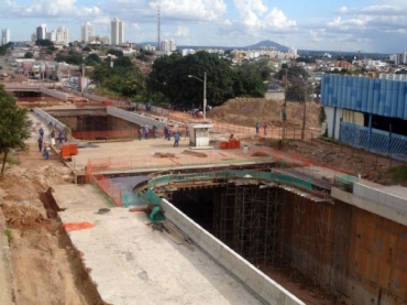 Obras na trincheira Jurumirim: ritmo mais acelerado no ms de maro