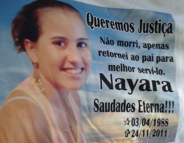 Camiseta que ser utilizada pela famlia no julgamento