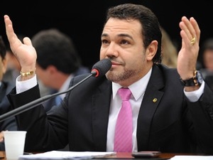O deputado Marco Feliciano (PSC-SP), em audincia na Cmara