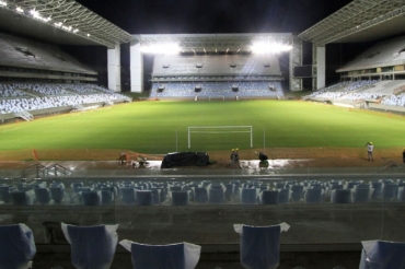 Segundo a Secopa, a Arena Pantanal est com 97% das obras concludas