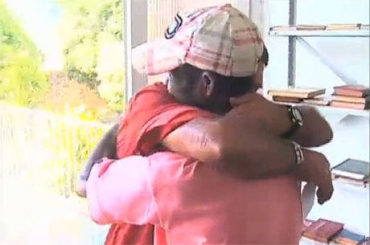 Houve emoo no reencontro das vtimas com suas famlias