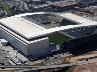 Arena Corinthians, em Itaquera, vai receber o jogo de abertura da Copa do Mundo entre Brasil e Crocia