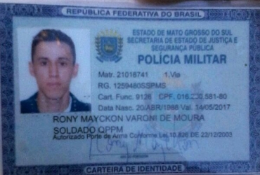 Rony atuava no 1� BPM de Campo Grande