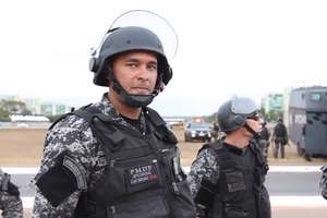 O capito Alexandre Bruno da Rocha, que afirmou que agrediu manifestantes 