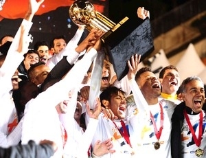 Santos comemora t�tulo da Recopa Sul-Americana