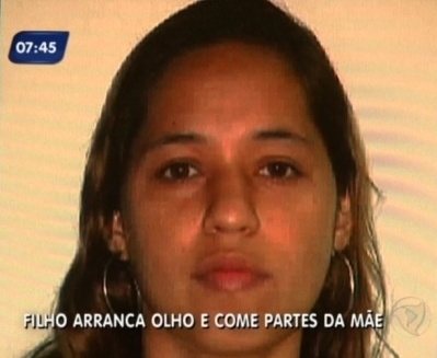 Cristiane foi atacada pelo filho quando foi atr�s dele ap�s o adolescente fugir de casa.