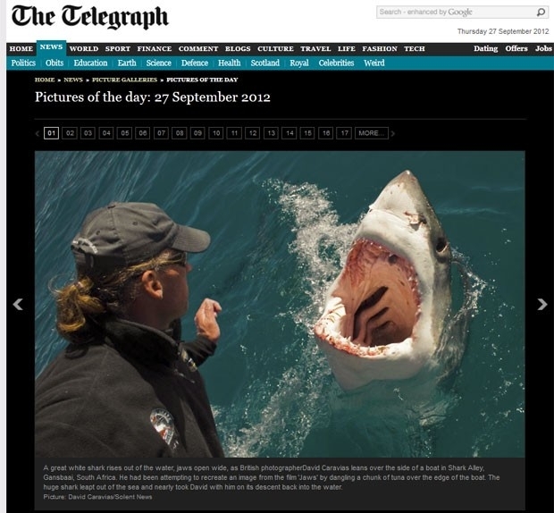 Fotgrafo David Caravias quase foi atacado ao tentar recriar cena do filme