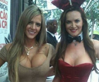 Denise Rocha sobre decote: No vou divulgar Playboy de burca