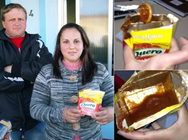 Mulher encontrou preservativo em molho de tomate 