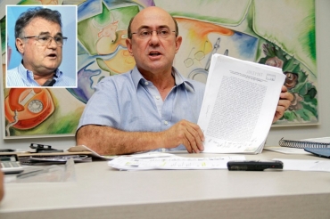 O deputado Jos Riva, que formalizou denncia contra cooperativa ligada ao empresrio Era Maggi (detalhe)