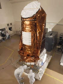 Foto do telescpio Kepler usado em misses da Nasa