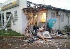 Banco no informou quando foi roubado, mas com a ao criminosa, Ribeirozinho ficar temporariamente sem atendimento bancrio