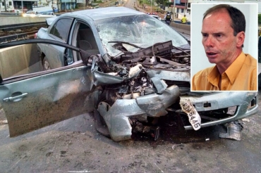 Segundo o delegado Antnio Carlos Garcia (dest.), o Corolla havia sido roubado dias antes