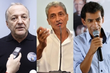 O prefeito de Lucas, Otaviano Pivetta, de Nortelndia, Neurilan Fraga, e de Alto Paraguai Adair Alves