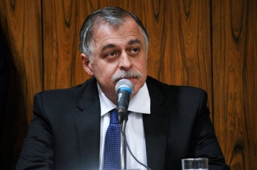 O ex-diretor da Petrobras Paulo Roberto Costa, durante depoimento � CPI, no dia 2 de dezembro, em Bras�lia