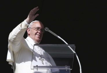 O papa Francisco durante Ora��o do Angelus na Pra�a S�o Pedro, no Vaticano, em 2 de fevereiro