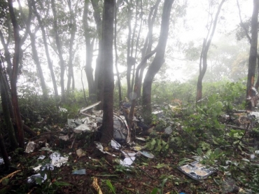Segundo Corpo de Bombeiros, aeronave caiu entre rvores em Bueno Brando
