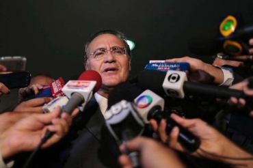 Nuvens carregadas sobre o Congresso Nacional, em Braslia, em janeiro.