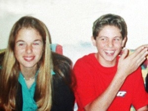 Suzane e Andreas von Richthofen em foto tirada no incio dos anos 2000