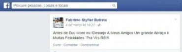 Jovem havia se despedido de amigos em 4 de maro, mais de 20 dias antes de ser baleado e morrer