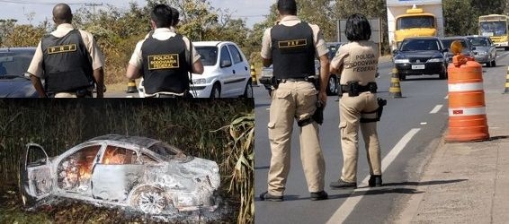 Hyundai Azera pegou fogo aps a batida