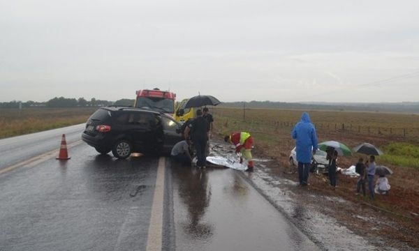 Conforme a PRF, a batida ocorreu durante uma tentativa de ultrapassagem, na sada de uma curva