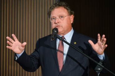 O ministro Blairo Maggi, que defende capital privado na infraestrutura do pa�s