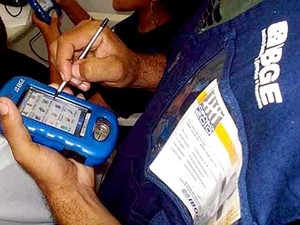 Agentes do IBGE (Foto: Divulgao/ Prefeitura de Itanham)