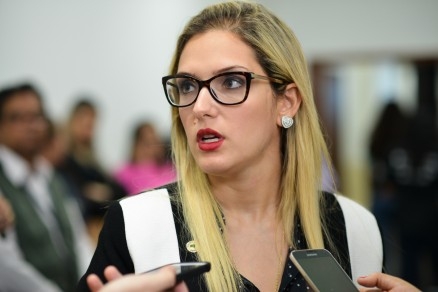 A deputada estadual Janaina Riva, que disse que chapa de Emanuel deve crescer em meio a uma 