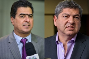 Os deputados Emanuel Pinheiro e Guilherme Maluf: possvel composio em eleio da Mesa Diretora