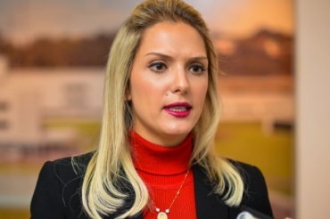 A deputada Janaina Riva, que criticou atraso no repasses do duodcimo da AL