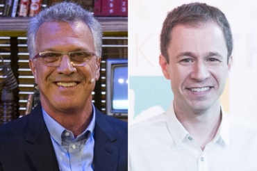 Pedro Bial e Tiago Leifert