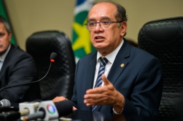 O ministro do Supremo Tribunal Federal (STF), Gilmar Mendes, que mandou MT depositar dinheiro de dvida em conta judicial