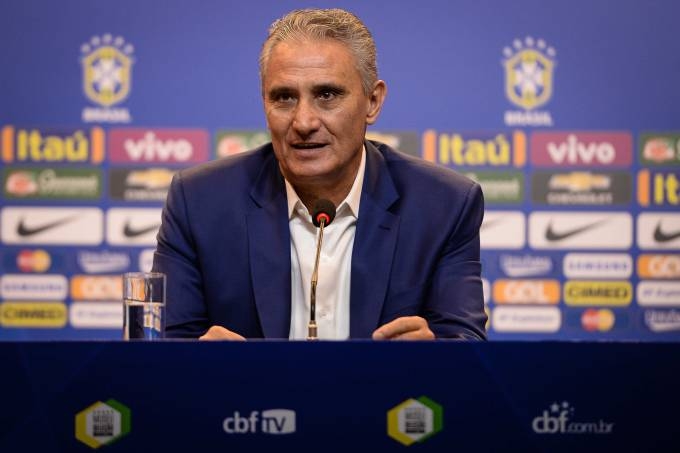 cnico Tite durante a coletiva de convocao dos jogadores para as partidas Equador e Colmbia pelas Eliminatrias da Copa da Rssia