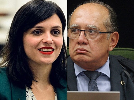 Monica Iozzi e Gilmar Mendes