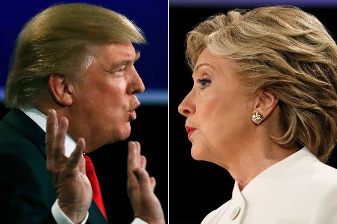 Montagem - Hillary Clinton, do Partido Democrata, e Donald Trump, do Partido Republicano (AFP/Reuters)