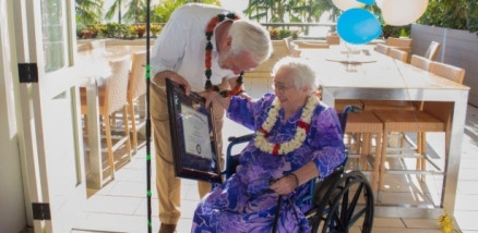 Amy Craton recebeu uma festa surpresa da universidade