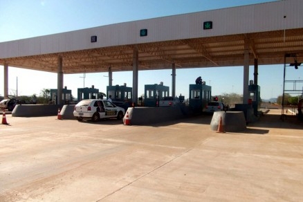 A praa de pedgio da MT-130, que liga Primavera do Leste a Rondonpolis