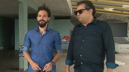 Roberto Rossi e Geraldo Lu�s durante entrevista