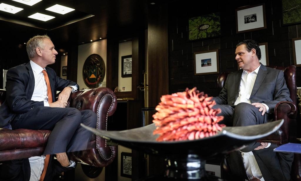 Vice-governador recebe o embaixador da Holanda - Foto por: Rodolfo Perdigo