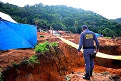 Garimpo da Serra da Borba, em Pontes e Lacerda: quatro invases no perodo de um ano e meio.