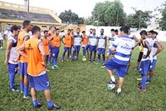 ltimo treino do Azulo para o jogo contra o Sinop
