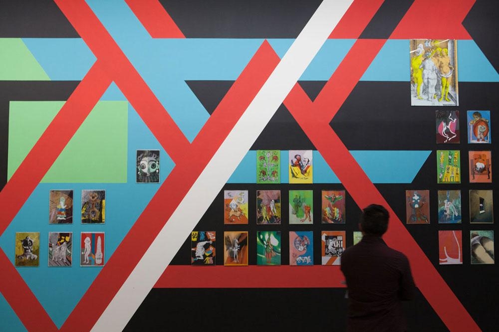 Vista da instalao Enciclopdia Visual Brasileira, 1970-2016, no Parque Ibirapuera - Foto por: Fundao Bienal de So Paulo