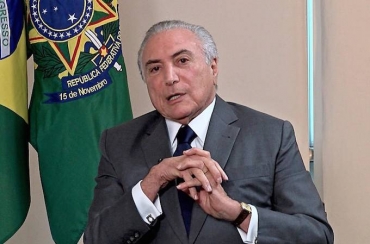 O presidente Michel Temer em entrevista � RedeTV! (RedeTV!/Reprodu��o)