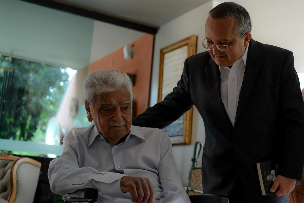Ex-governador Pedro Pedrossian e Pedro Taques