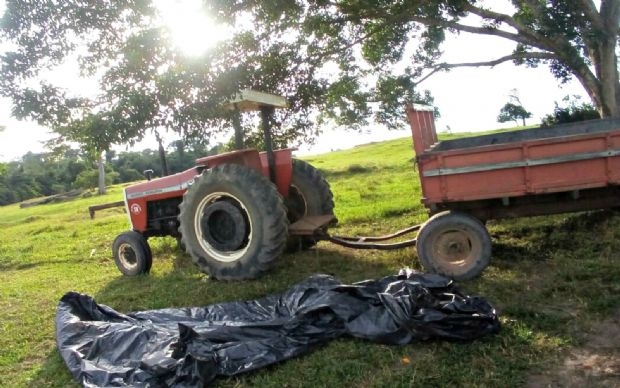 Carretinha onde o corpo de Rosngela foi encontrado