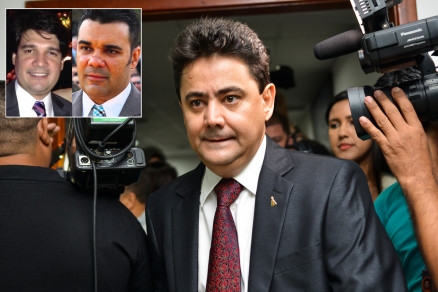Ex-secretrio Eder Moraes e os irmos Alex e Kleber Tocantins, que foram condenados