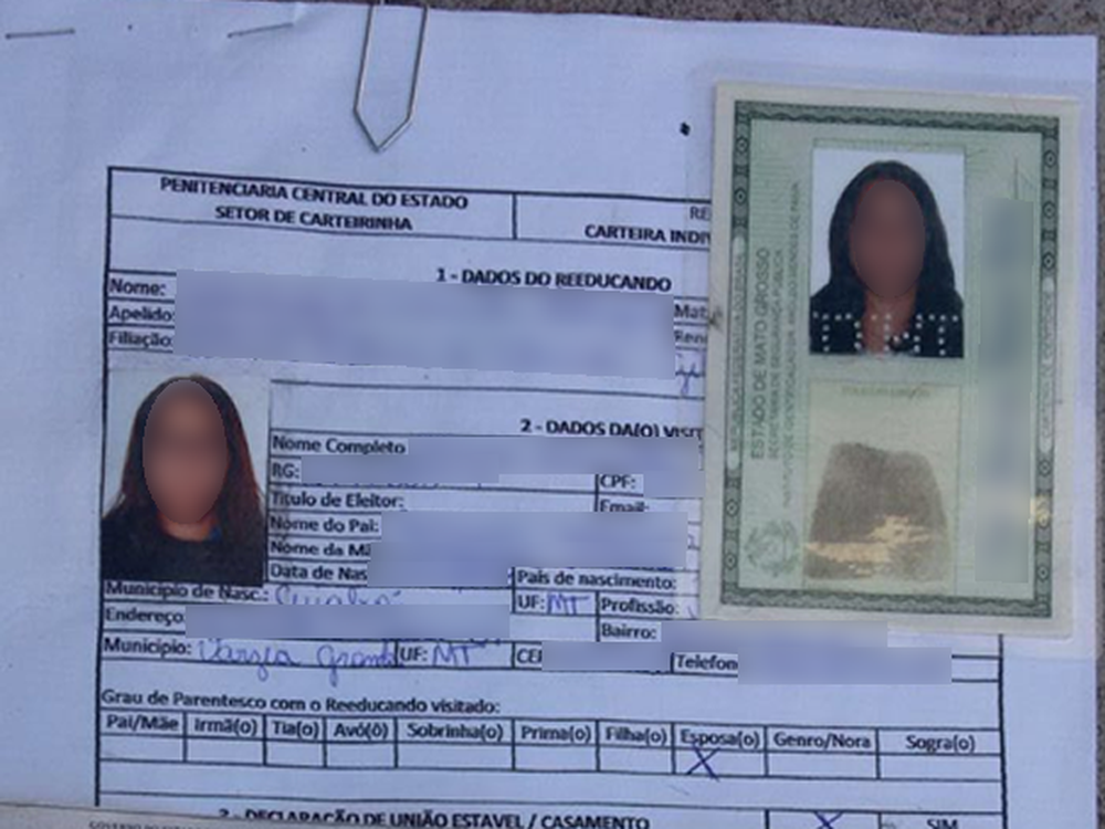 Adolescente entrou em cadeia com documento falso (Foto: Sindspen-MT/Divulgao)
