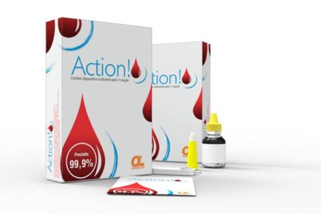 Action, autoteste para deteco do HIV, chega s farmcias no fim de julho (//Divulgao)