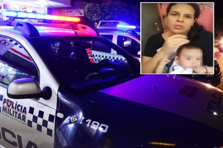 Me foi levar filho para vacinar, quando passou a ser seguida pela suspeita